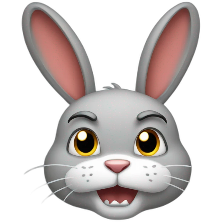 angry rabbit emoji