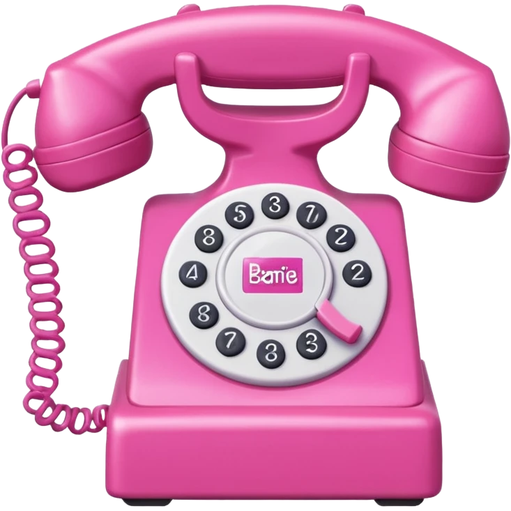 Barbie phone emoji