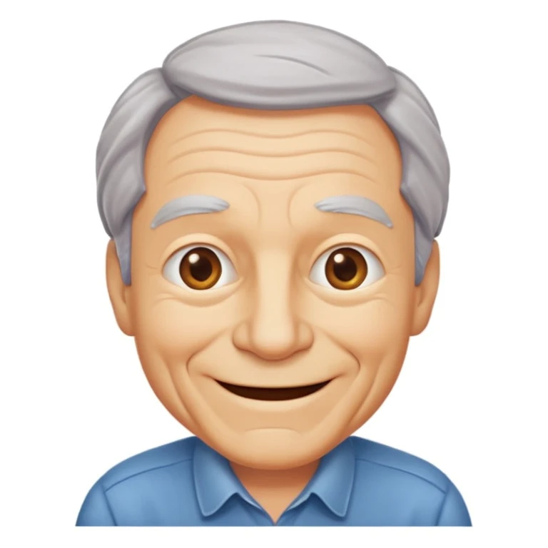 an older man wearing clothes that are too small for him emoji