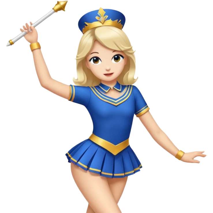 Majorette jupe courte danser emoji