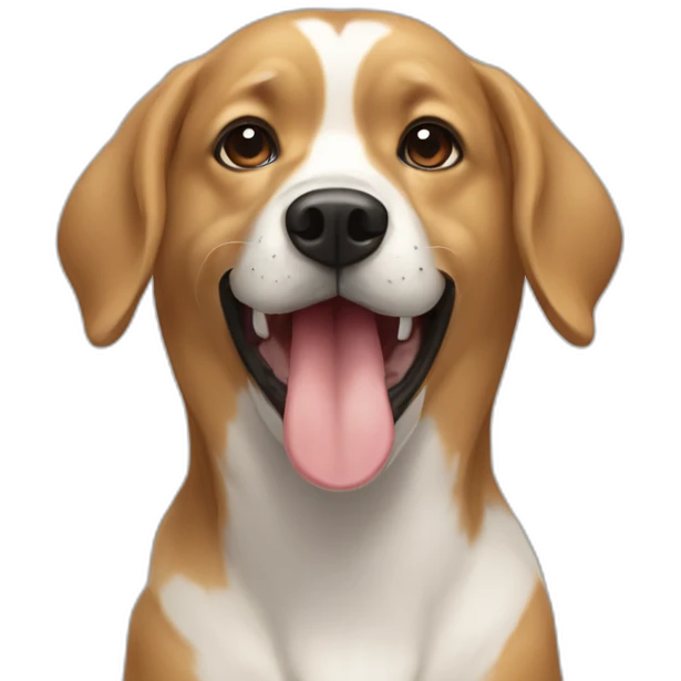 Chien qui mange  emoji