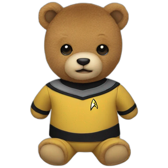 star trek teddy bear emoji