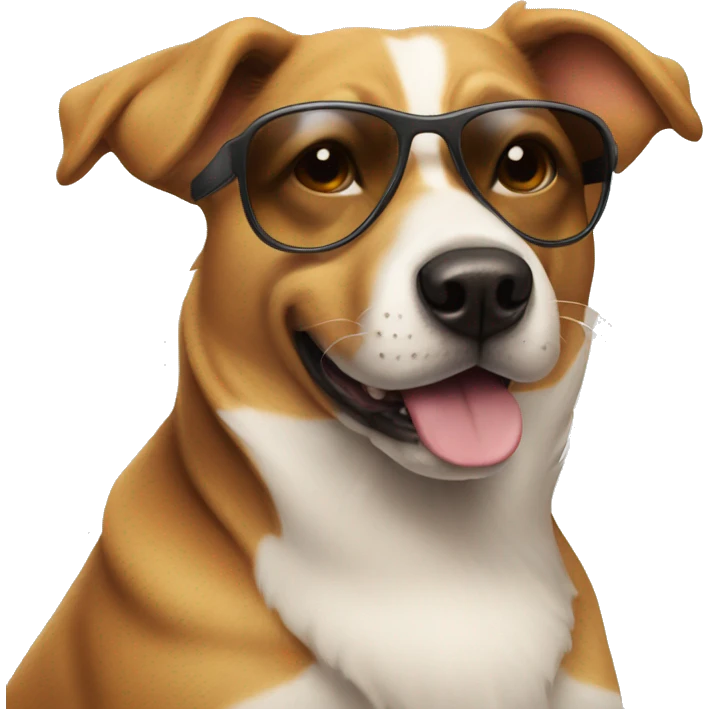 dog with sun glasses emoji