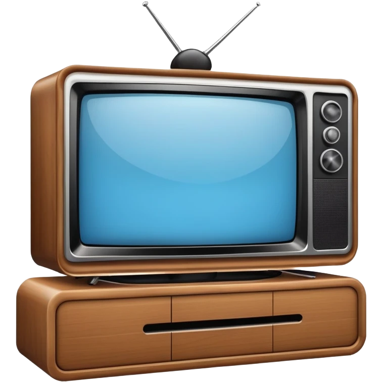 TV on a stand, entertainment center emoji