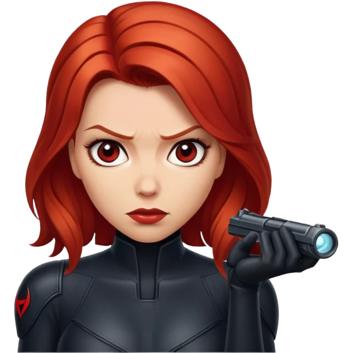 Black Widow Marvel character emoji