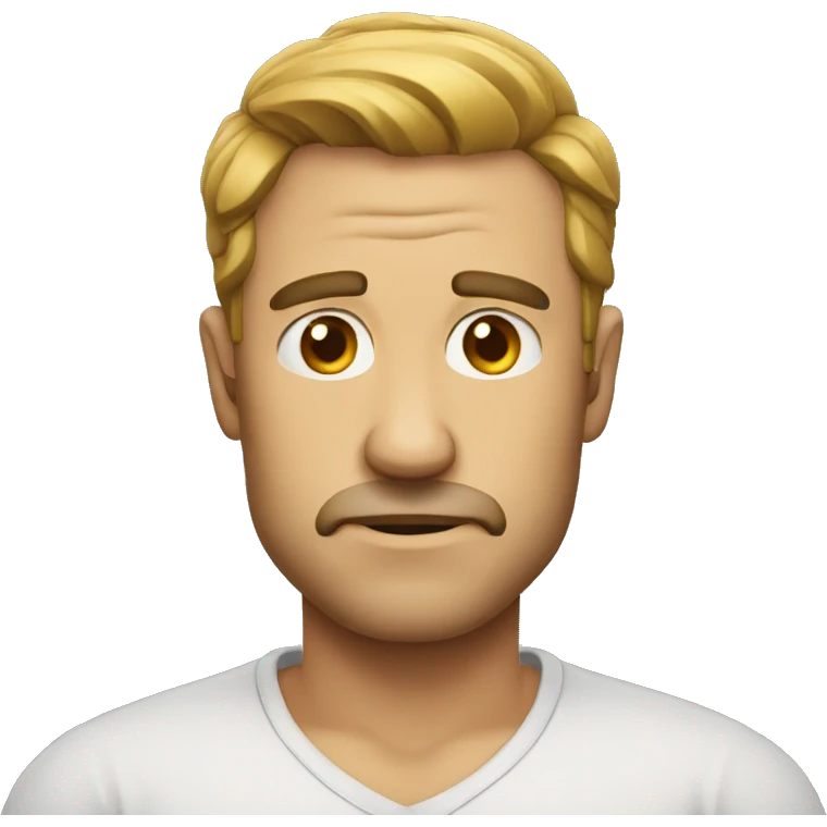 man with bad on shoulder emoji