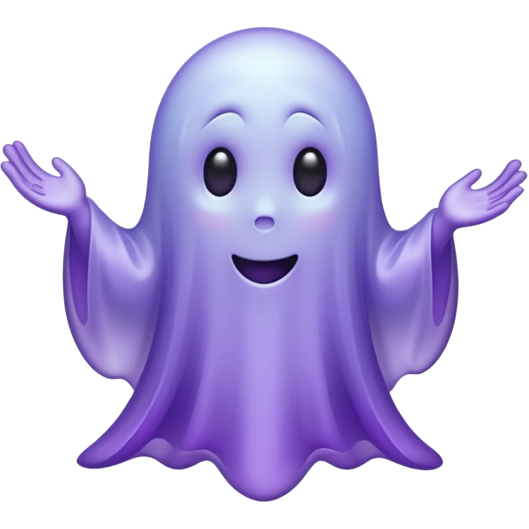 purple ghost emoji