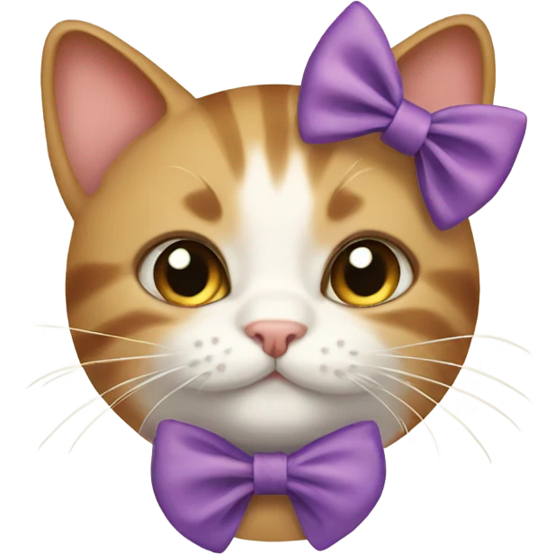 Cat with hairbow  emoji