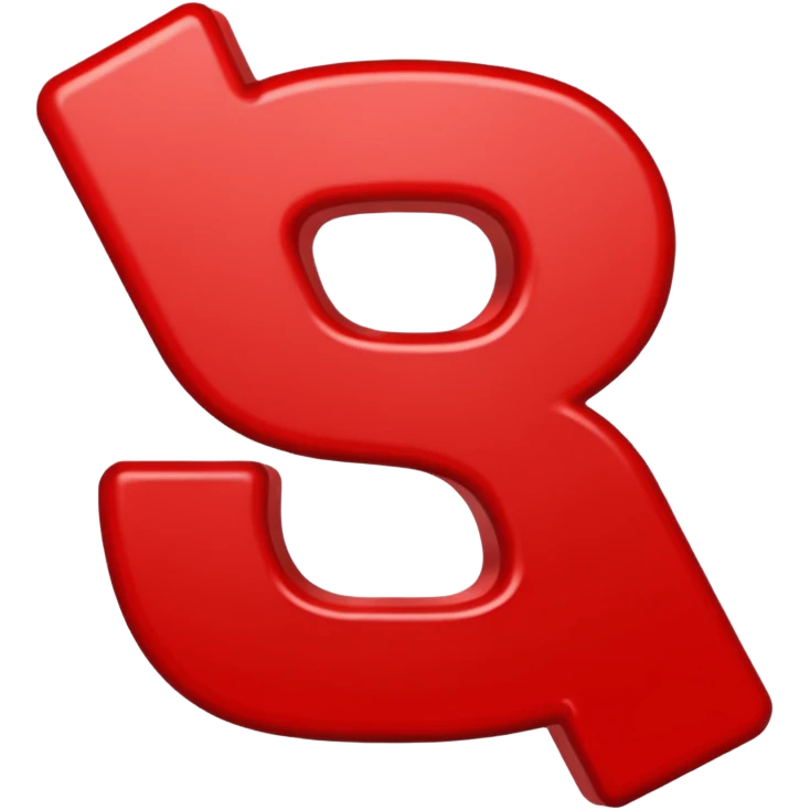 "Artwork" red color letters emoji