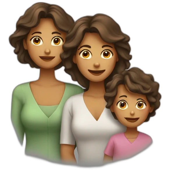madre e hijos emoji