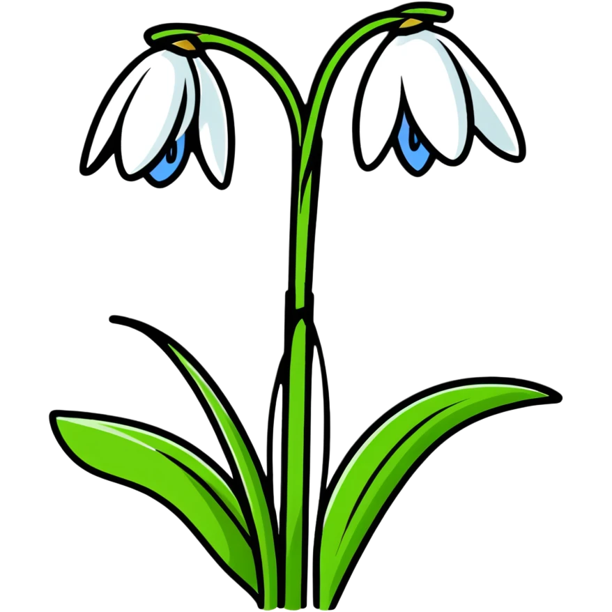 snowdrop flower emoji