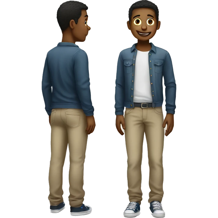 a boy with sagging pants emoji