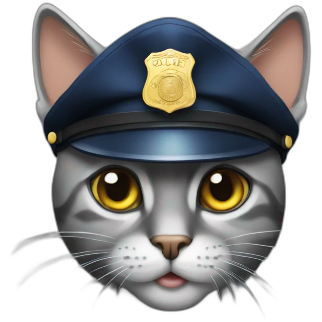 police cat emoji