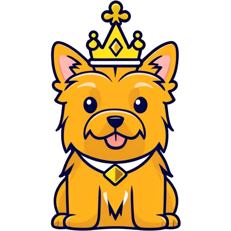 Yorkshire terrier golden princess  emoji