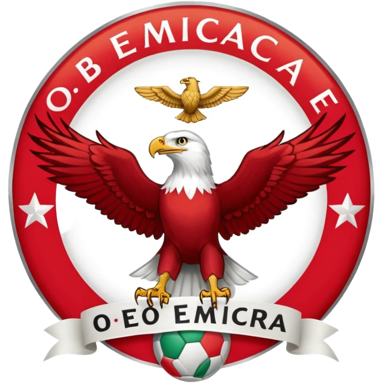 um banner a dizer "O Benfica é o maior", algures com o simbolo do Benfica: a águia emoji