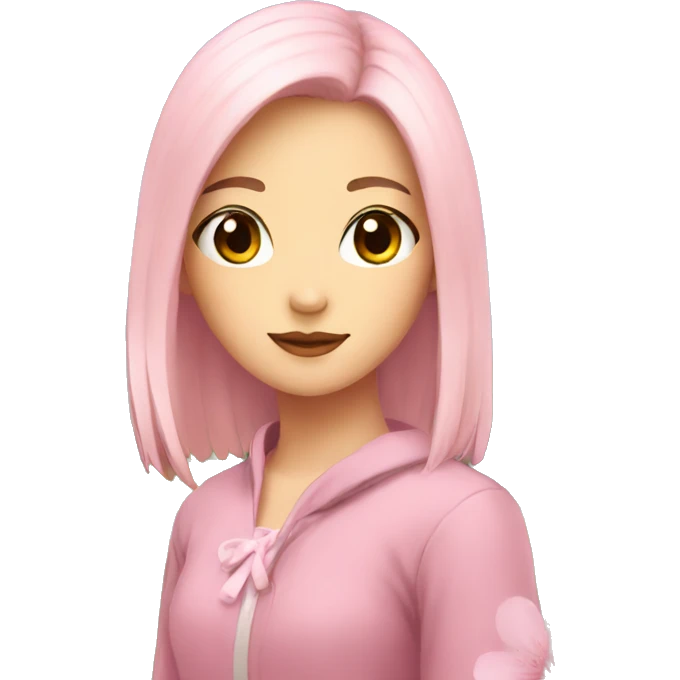 Girl with Sakura emoji