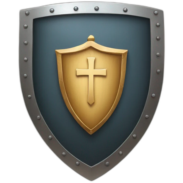 protestant shield with bible emoji