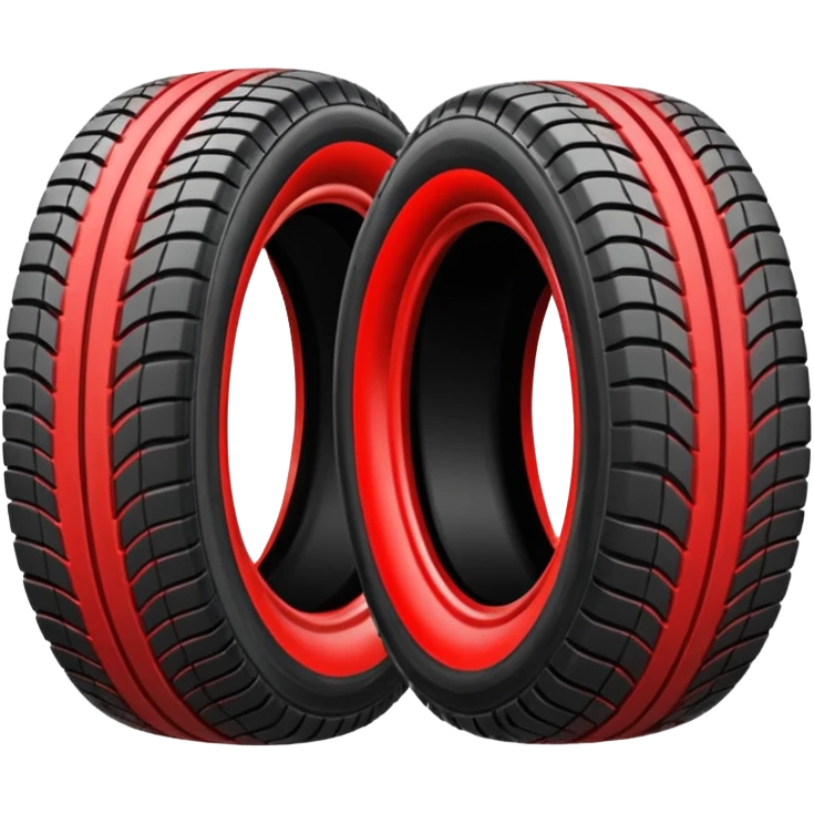 tyre marks red emoji