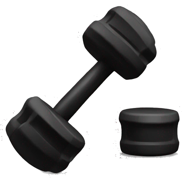 black dumbbells emoji