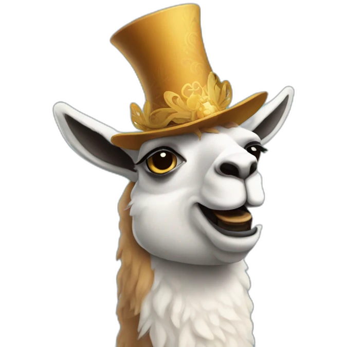 llama magician emoji