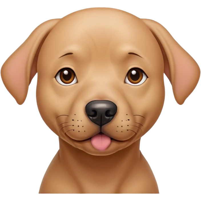 Bald dog emoji