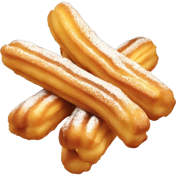 “Churros golden-browns with sugar.” emoji