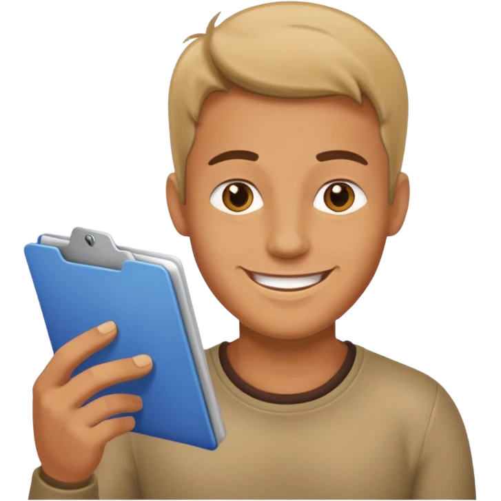 man uploading a file emoji