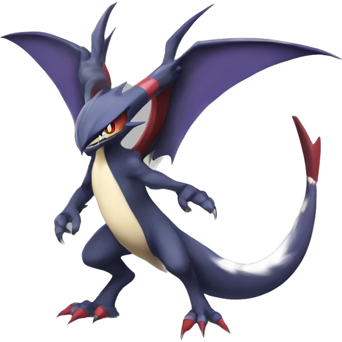 Edgy Cool Nargacuga-Noivern-Latias-Garchomp-Pokémon Full Body emoji
