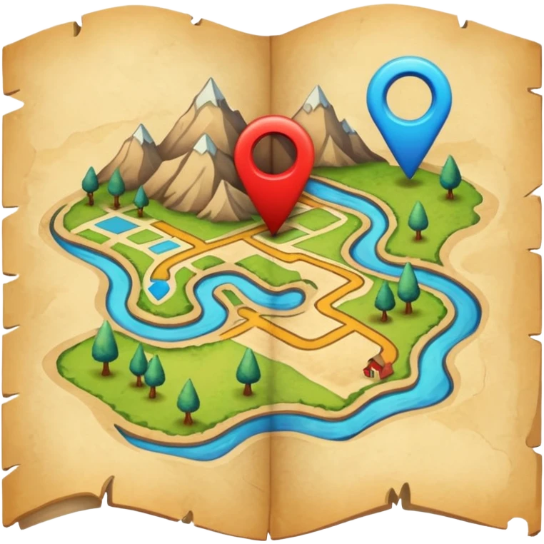 map with a marked route emoji