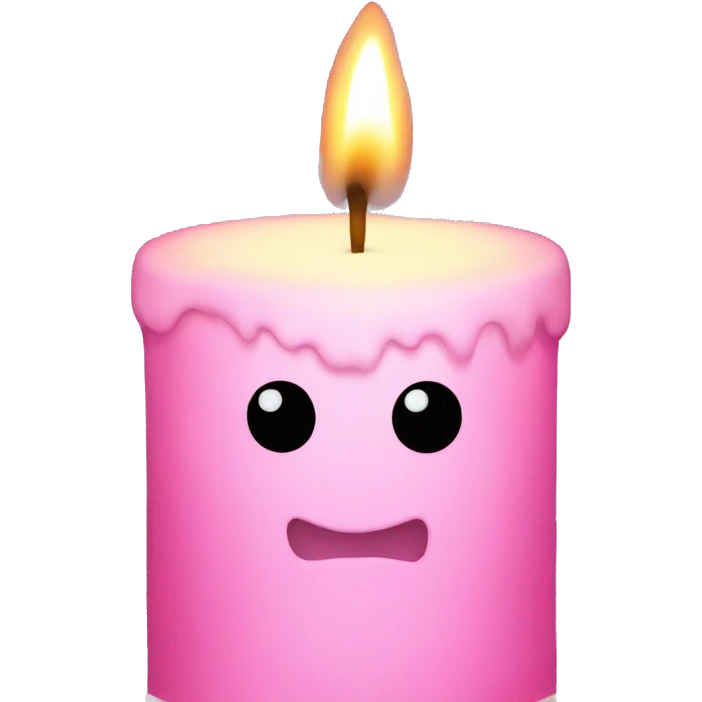 Pink Candle Winter emoji