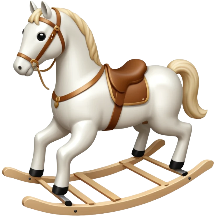 white Rocking Horse emoji