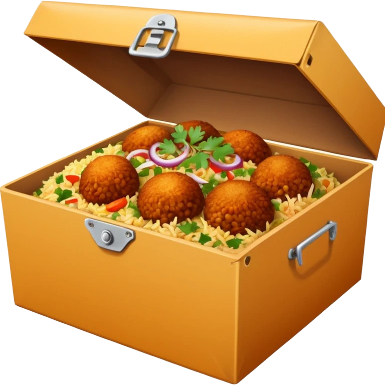 i want an emoji of biriyani in a delivery box emoji