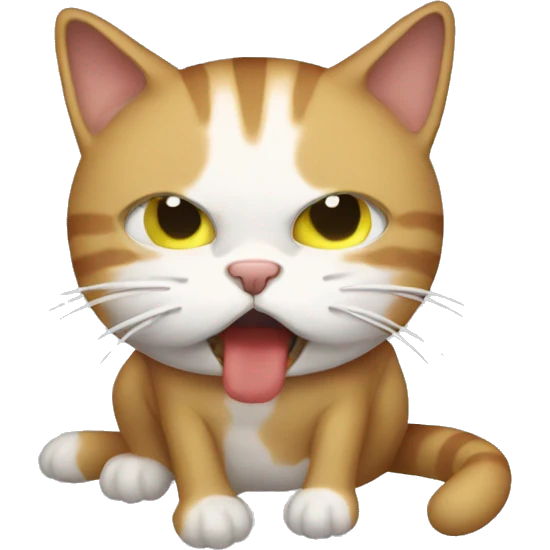 Vomiting cat emoji