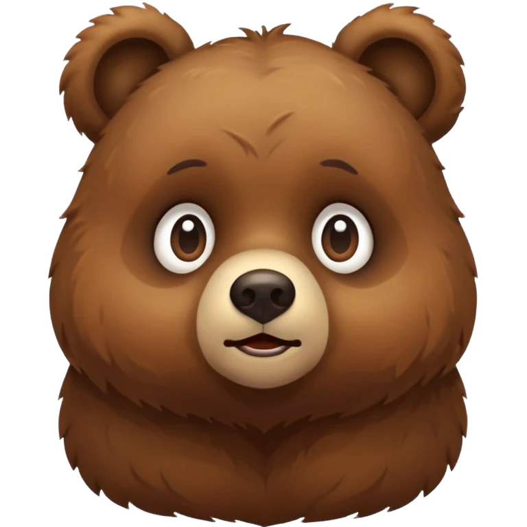 Tiny little bear confused  emoji