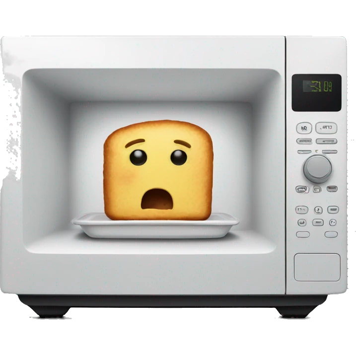 Leftovers in microwave  emoji