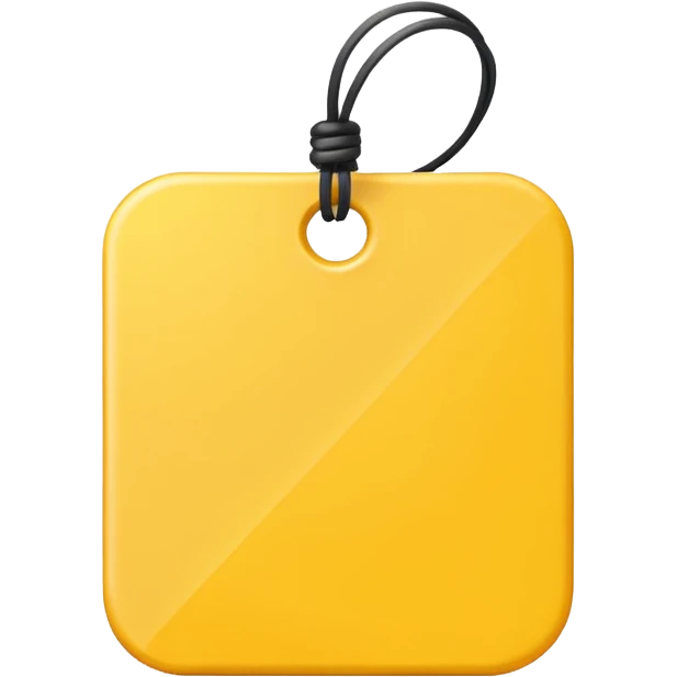 yellow Price tag emoji