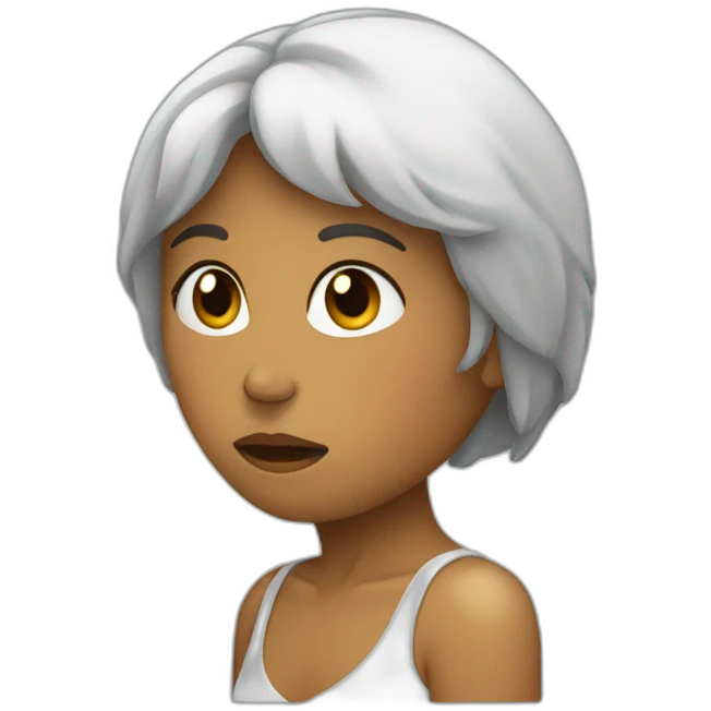 Femme qui pleure  emoji