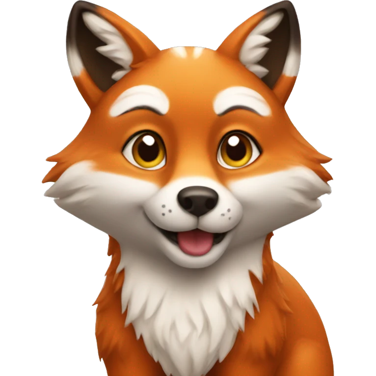 Sweet fox emoji
