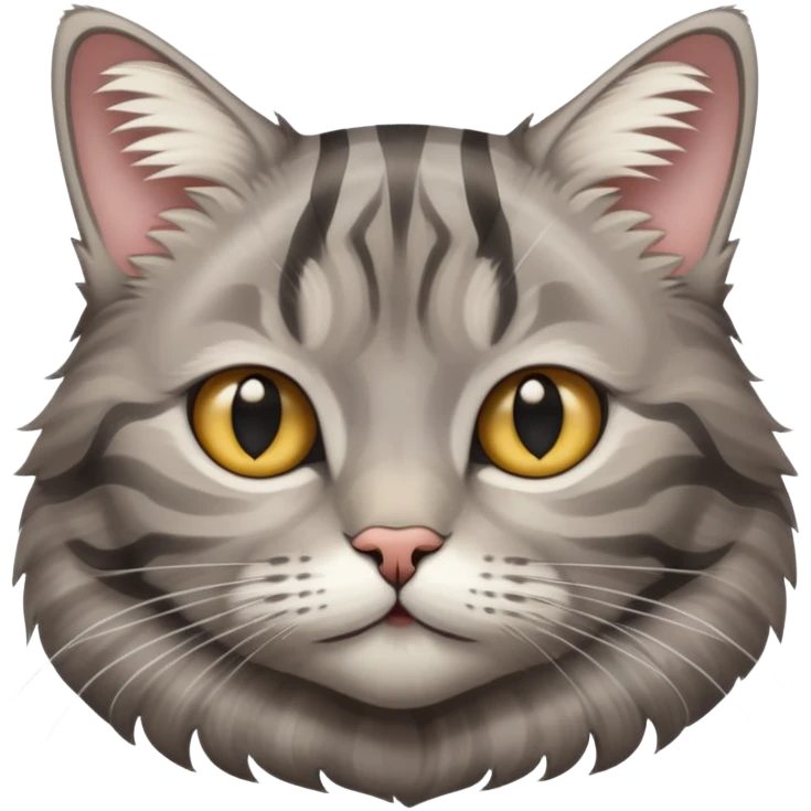 gray tabby cat emoji