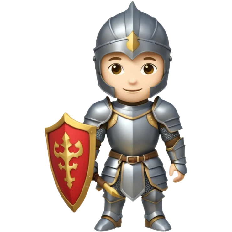 knight, no sword, chibi full body emoji