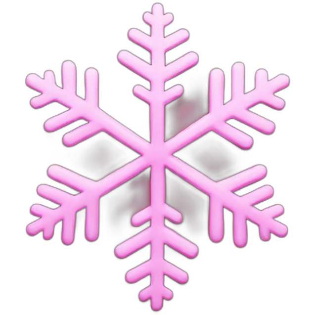 pink snowflake emoji