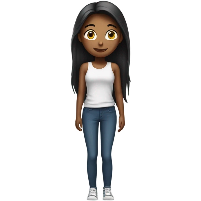 Girl posing alone emoji