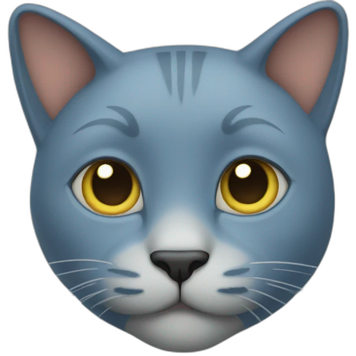 the blue cat emoji