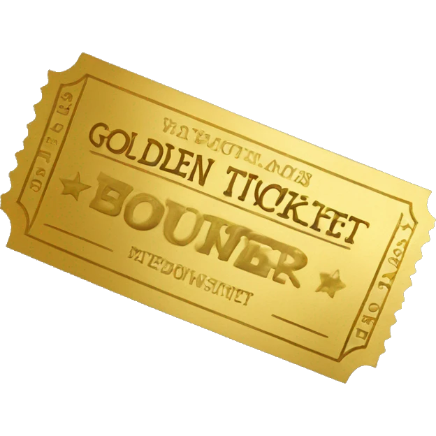 golden ticket emoji