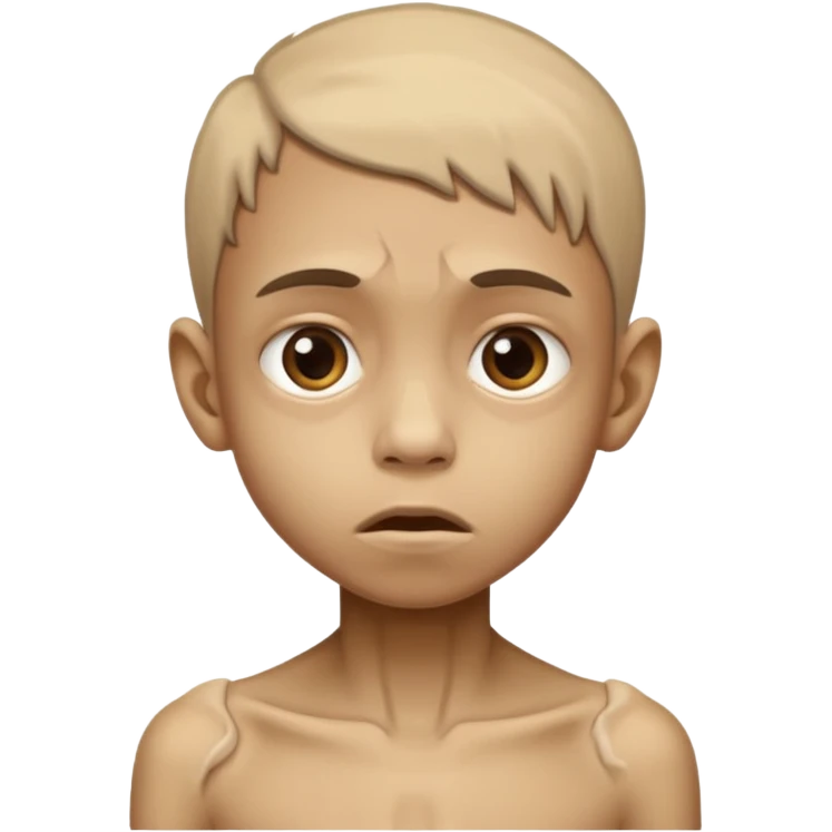 criança desnutrida emoji