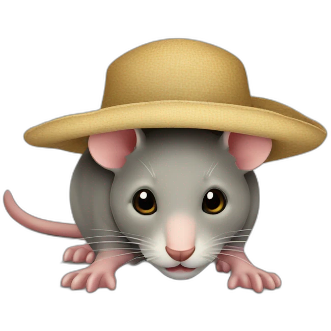 Renn Maus mit Hut  emoji