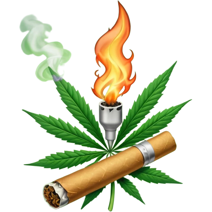 a lit joint emoji