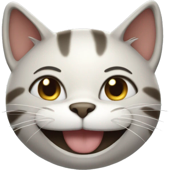 Laughing cat emoji