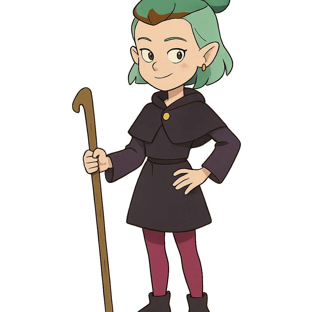 ghibli style Amity Blight from The Owl House emoji