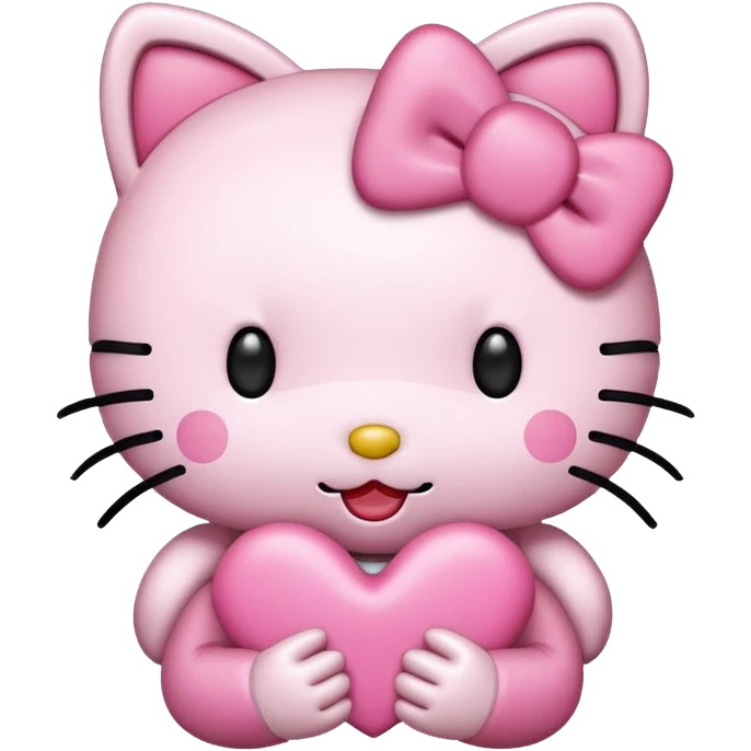 Kissy face hello kitty emoji